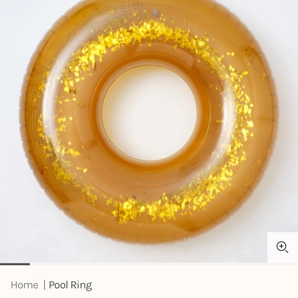 EXTRA LARGE SUNNY LIFE GOLD DISCO POOL RING - Picture 6 of 11